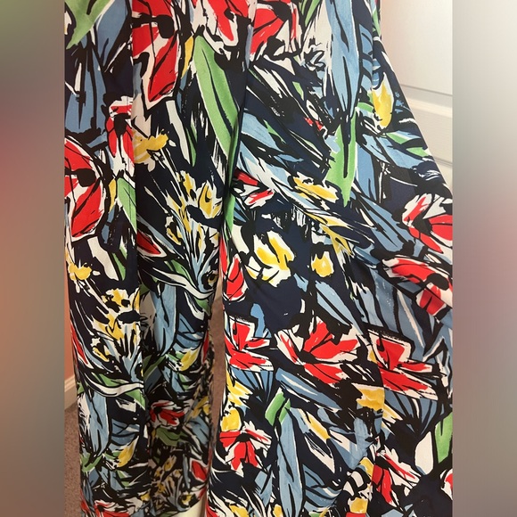 Lulus Pauma Navy Blue Print Crop Top and Wide-Leg Pants - Picture 5 of 11